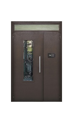 Входная дверь Подъездная ПДМ1Н-О-ДВ-ОВ - фото